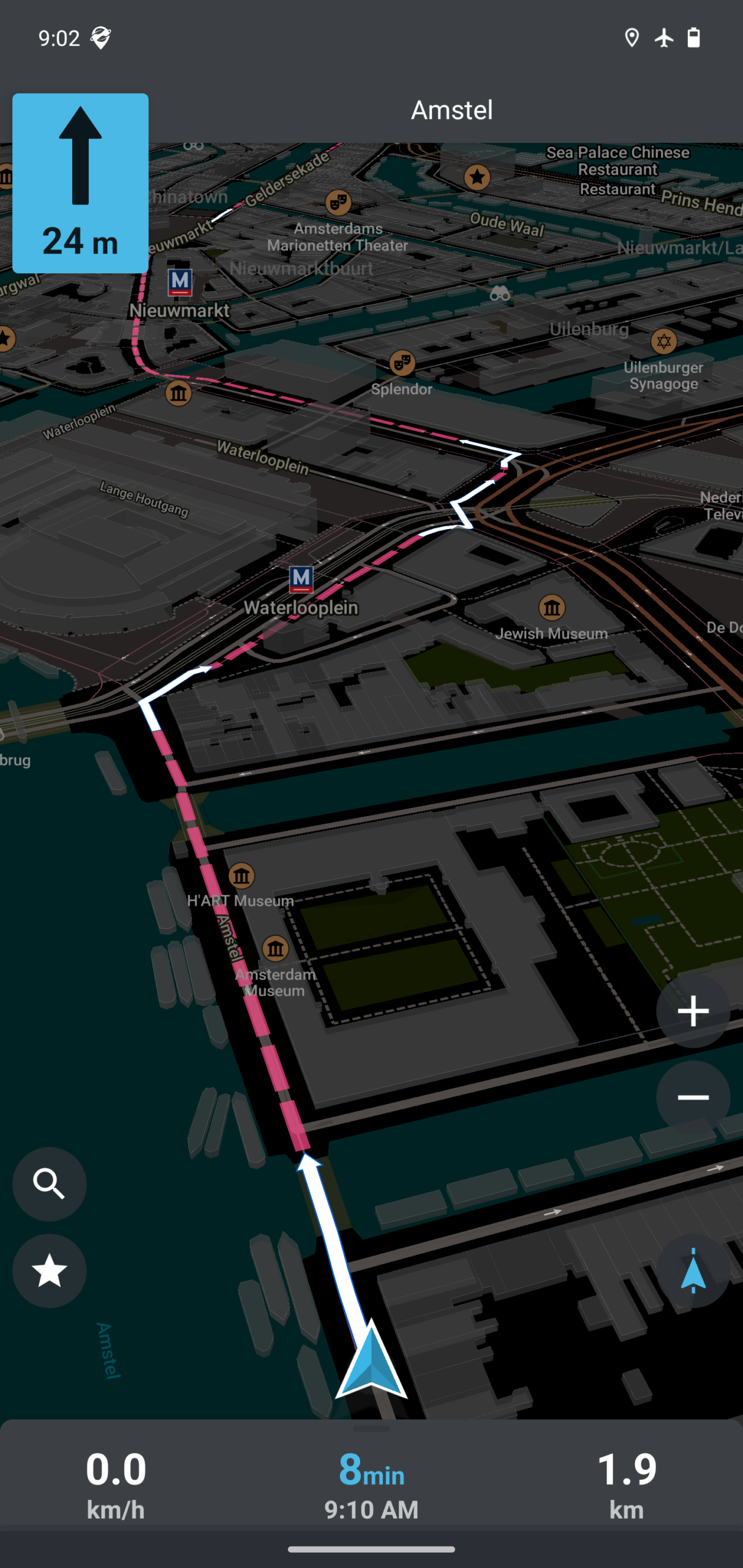 Organic Maps After Dark: A Clear Screen Without Losing Context